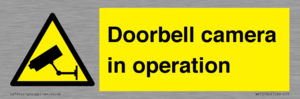 Doorbell camera in operation
